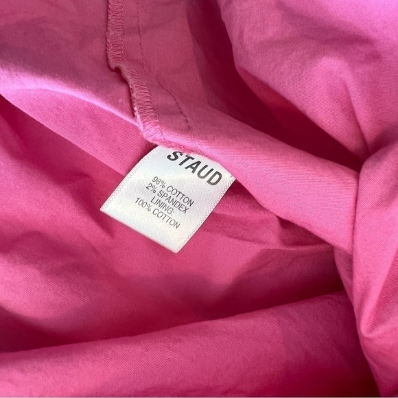 STAUD Apfel Pink Halter Cutout Sleeveless Maxi Dress - Picture 15 of 16